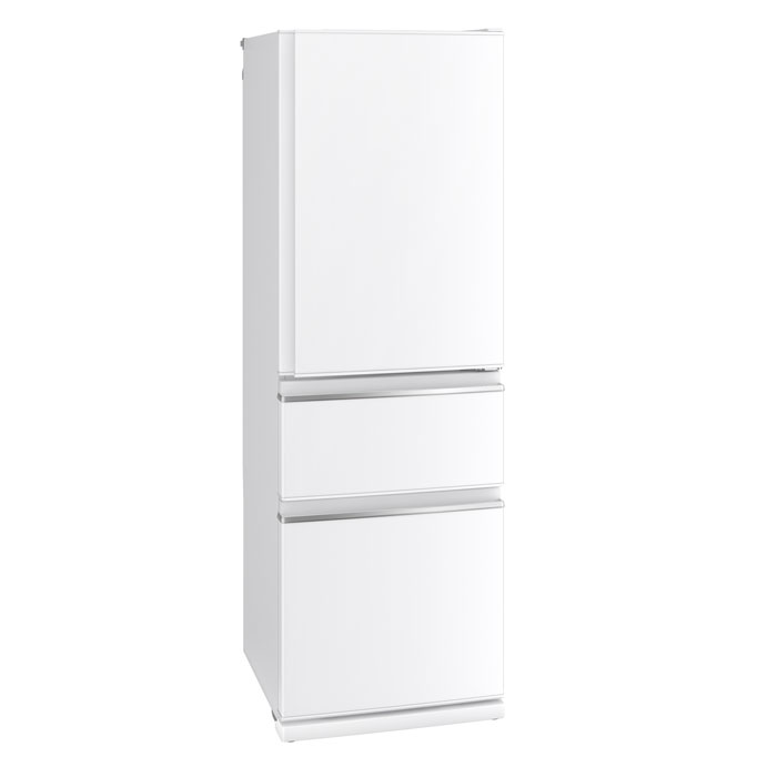 三菱 MR-CX37A-W 3ドア冷蔵庫 CXシリーズ(365L・右開き) パールホワイト